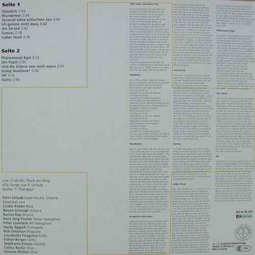 Farin Urlaub: LIVE 17.05.2002 (Rock am Ring)