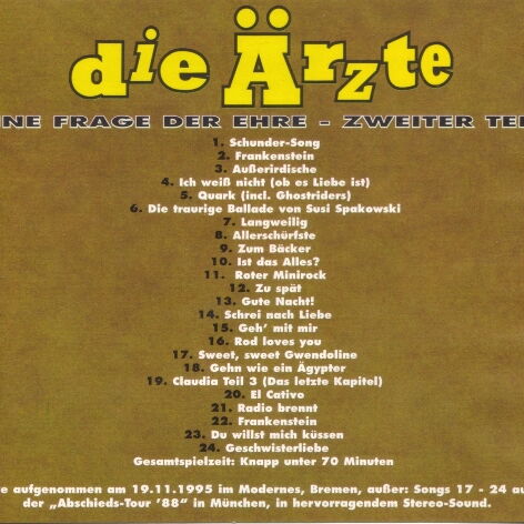 Eine Frage der Ehre - Zweiter Teil